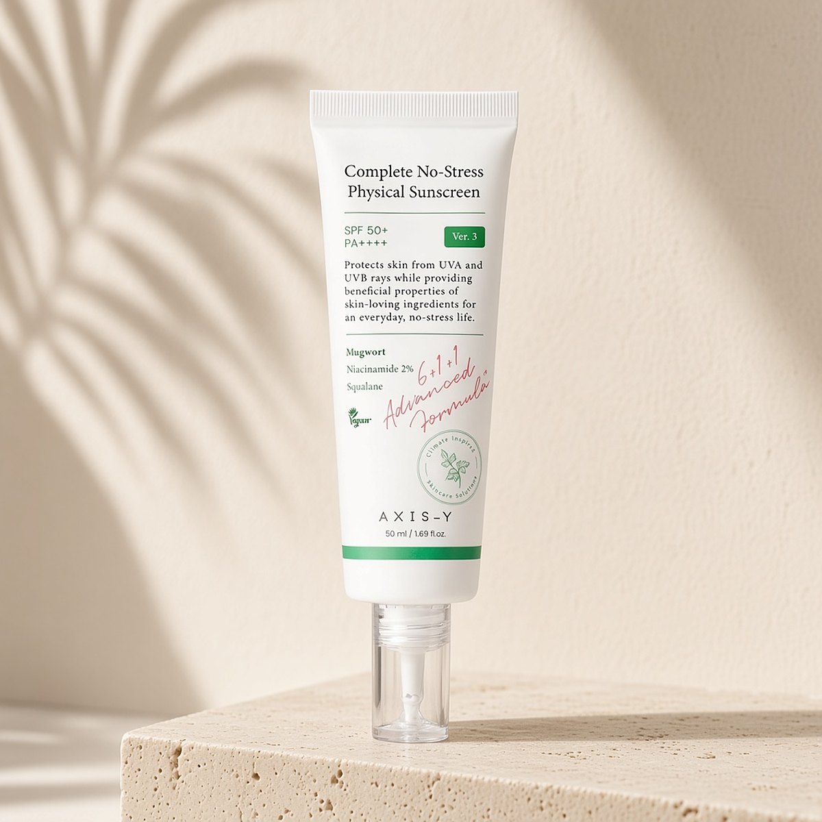 AXIS-Y Complete No-Stress Physical Sunscreen V3 SPF 50