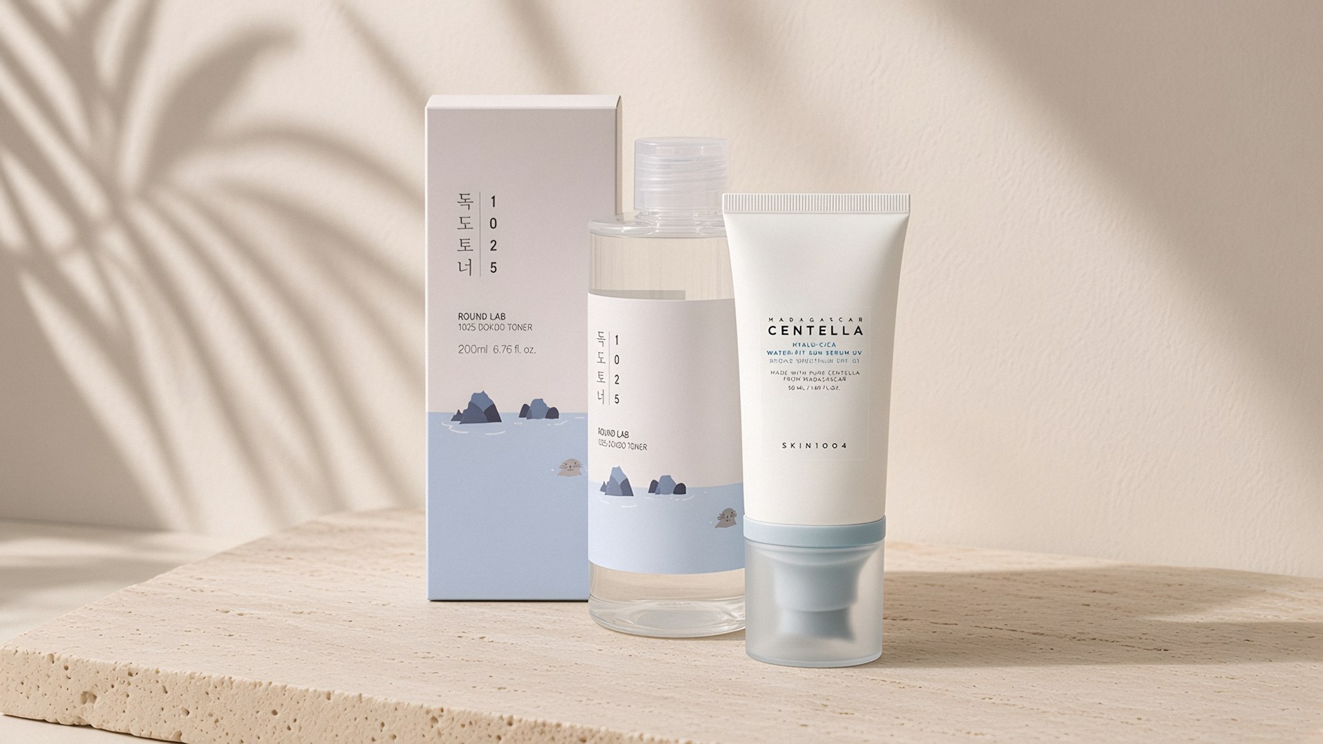Serum sunscreen and two quiet barrier creams